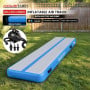 Powertrain 3m x 1m Inflatable Air Track 20cm Thick Gymnastics Exercise Tumbling Mat in Blue with Electric Pump thumbnail 2