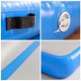 Powertrain 3m x 1m Inflatable Air Track 20cm Thick Gymnastics Exercise Tumbling Mat in Blue with Electric Pump thumbnail 4