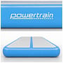 Powertrain 3m x 1m Inflatable Air Track 20cm Thick Gymnastics Exercise Tumbling Mat in Blue with Electric Pump thumbnail 5