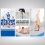 3m Inflatable Yoga Mat Gym Exercise 20cm Air Track Tumbling - Blue thumbnail 7