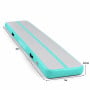 Powertrain 3m x 1m Inflatable Air Track 20cm Thick Gymnastics Exercise Tumbling Mat in Green with Electric Pump thumbnail 3