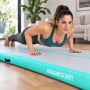 Powertrain 3m x 1m Inflatable Air Track 20cm Thick Gymnastics Exercise Tumbling Mat in Green with Electric Pump thumbnail 15