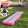 Powertrain 3m x 1m Inflatable Air Track 20cm Thick Gymnastics Exercise Tumbling Mat in Pink with Electric Pump thumbnail 2