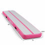 Powertrain 3m x 1m Inflatable Air Track 20cm Thick Gymnastics Exercise Tumbling Mat in Pink with Electric Pump thumbnail 3
