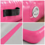 Powertrain 3m x 1m Inflatable Air Track 20cm Thick Gymnastics Exercise Tumbling Mat in Pink with Electric Pump thumbnail 4