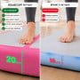 Powertrain 3m x 1m Inflatable Air Track 20cm Thick Gymnastics Exercise Tumbling Mat in Pink with Electric Pump thumbnail 10