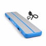 Powertrain 4m x 1m Inflatable Air Track 20cm Thick Gymnastics Exercise Tumbling Mat in Blue with Electric Pump thumbnail 1