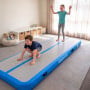 Powertrain 4m x 1m Inflatable Air Track 20cm Thick Gymnastics Exercise Tumbling Mat in Blue with Electric Pump thumbnail 12