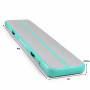 Powertrain 4m x 1m Inflatable Air Track 20cm Thick Gymnastics Exercise Tumbling Mat in Green with Electric Pump thumbnail 3