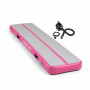 Powertrain 4m x 1m Inflatable Air Track 20cm Thick Gymnastics Exercise Tumbling Mat in Pink with Electric Pump thumbnail 1