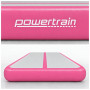 Powertrain 4m x 1m Inflatable Air Track 20cm Thick Gymnastics Exercise Tumbling Mat in Pink with Electric Pump thumbnail 5