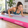 Powertrain 4m x 1m Inflatable Air Track 20cm Thick Gymnastics Exercise Tumbling Mat in Pink with Electric Pump thumbnail 14