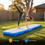 Powertrain 5m x 1m Inflatable Air Track 20cm Thick Gymnastics Exercise Tumbling Mat in Blue with Electric Pump thumbnail 9