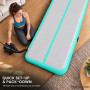 Powertrain 5m x 1m Inflatable Air Track 20cm Thick Gymnastics Exercise Tumbling Mat in Green with Electric Pump thumbnail 8