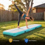 Powertrain 5m x 1m Inflatable Air Track 20cm Thick Gymnastics Exercise Tumbling Mat in Green with Electric Pump thumbnail 9