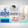 5m Inflatable Yoga Mat Gym Exercise 20cm Air Track Tumbling - Green thumbnail 8
