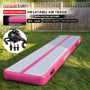Powertrain 5m x 1m Inflatable Air Track 20cm Thick Gymnastics Exercise Tumbling Mat in Pink with Electric Pump thumbnail 2