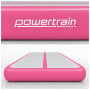 Powertrain 5m x 1m Inflatable Air Track 20cm Thick Gymnastics Exercise Tumbling Mat in Pink with Electric Pump thumbnail 5
