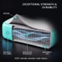 Powertrain 6m x 1m Inflatable Air Track 20cm Thick Gymnastics Exercise Tumbling Mat in Green with Electric Pump thumbnail 6