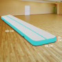 6m Inflatable Yoga Mat Gym Exercise 20cm Air Track Tumbling - Green thumbnail 9