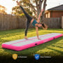 Powertrain 6m x 1m Inflatable Air Track 20cm Thick Gymnastics Exercise Tumbling Mat in Pink with Electric Pump thumbnail 9