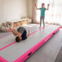 Powertrain 6m x 1m Inflatable Air Track 20cm Thick Gymnastics Exercise Tumbling Mat in Pink with Electric Pump thumbnail 12