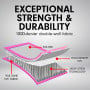 6m Inflatable Yoga Mat Gym Exercise 20cm Air Track Tumbling - Pink thumbnail 8