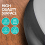 Powertrain 20cm Thick 1m Airtrack Spot Round Inflatable Gymnastics Tumbling Mat Air Track with Pump - Black thumbnail 5