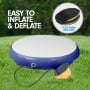 1m Air Track Spot Round Inflatable Gymnastics Tumbling Mat Pump Dark Blue thumbnail 6