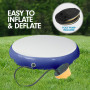 Powertrain 20cm Thick 1m Airtrack Spot Round Inflatable Gymnastics Tumbling Mat Air Track with Pump - Dark Blue thumbnail 7