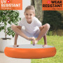 Powertrain 20cm Thick 1m Airtrack Spot Round Inflatable Gymnastics Tumbling Mat Air Track with Pump - Orange thumbnail 5
