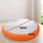 1m Air Track Spot Round Inflatable Gymnastics Tumbling Mat Pump Orange thumbnail 6