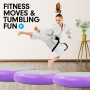 1m Air Spot Tumbling Mat Gymnastics Round Exercise Track - Purple thumbnail 8