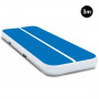 3m Airtrack Tumbling Mat Gymnastics Exercise 20cm Air Track Blue White thumbnail 1