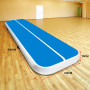 4m Airtrack Tumbling Mat Gymnastics Exercise 20cm Air Track Blue White thumbnail 10