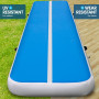 5m Airtrack Tumbling Mat Gymnastics Exercise 20cm Air Track Blue White thumbnail 6