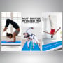 5m Airtrack Tumbling Mat Gymnastics Exercise 20cm Air Track Blue White thumbnail 8