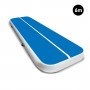 6m Airtrack Tumbling Mat Gymnastics Exercise 20cm Air Track Blue White thumbnail 1