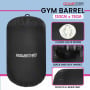 Inflatable Air Exercise Roller Gymnastics Gym Barrel 120 x 75cm Black thumbnail 7