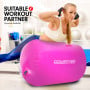 Inflatable Air Exercise Roller Gymnastics Gym Barrel 120 x 75cm Pink thumbnail 9