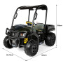 John Deere Midnight Black Gator XUV Kids Ride On Car Dual Seat 12V Battery thumbnail 7
