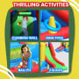 Happy Hop 7-in-1 Inflatable Bounce Jumping Castle Playhouse with Slide thumbnail 6