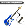 Karrera Electric Bass Guitar Pack - Blue thumbnail 4