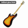 Karrera 39in Electric Guitar Bass Music 4-String Instrument Full Size Sunburst thumbnail 4