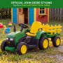John Deere 12V Ride On Tractor with Trailer Working Lights & Remote thumbnail 6
