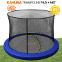 Kahuna 6ft 6-Pole Replacement Trampoline Spring Pad Cover Safety Net Set Blue thumbnail 2