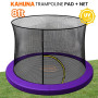 Kahuna 8ft Trampoline Pad and Net - Purple thumbnail 6