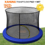 Kahuna 12ft Trampoline Pad and Net - Blue thumbnail 7