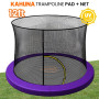 Kahuna 12ft Trampoline Pad and Net - Purple thumbnail 6