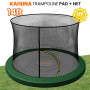 Kahuna 14ft Trampoline Pad and Net in Green thumbnail 7